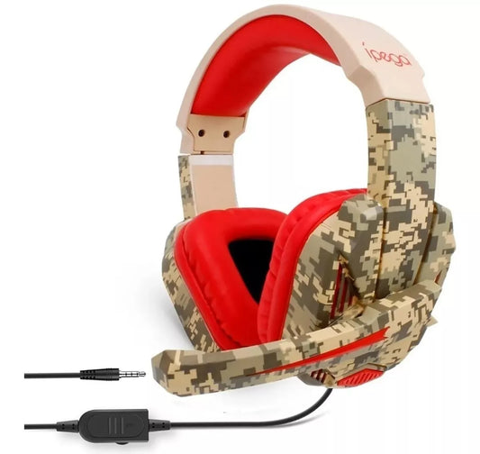 AUDIFONOS GAMER CAMUFLADO